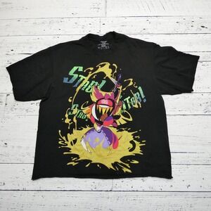 Hazbin Hotel Shirt Mens‎ Large Black Sir Pentious Hot Topic Graphic Tee Cartoon